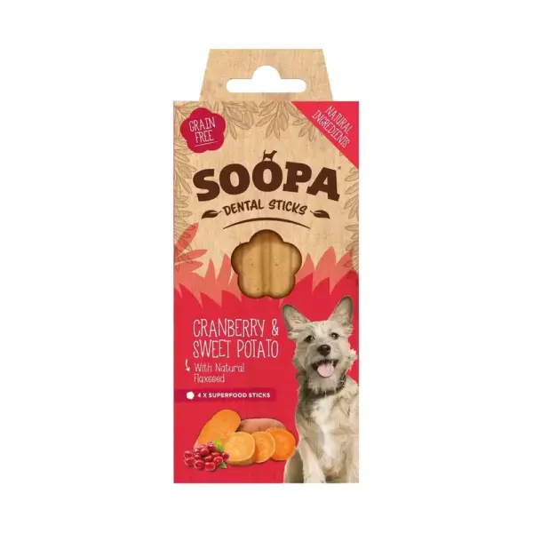 SOOPA Dental Sticks Żurawina i Batat