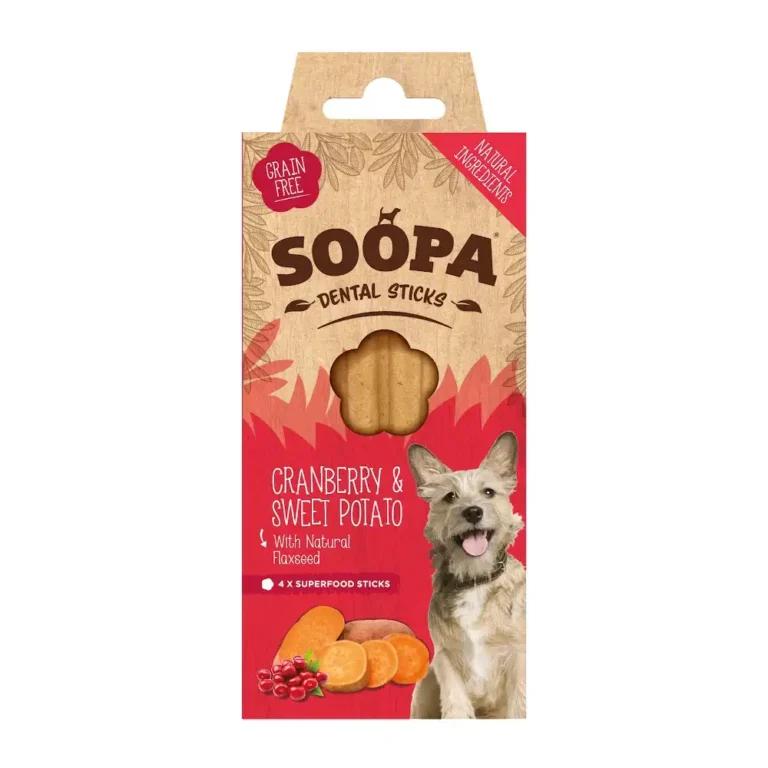 SOOPA dental sticks żurawina i batat SOOPA dental sticks żurawina i batat