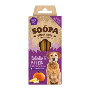 SOOPA Dental Sticks dla seniora – Banan, Dynia, Siemię Lniane