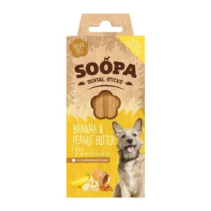 Soopa Dental Sticks banan i masło orzechowe
