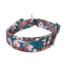 Obroża dla psa Truelove Blossom granatowo-czerwona