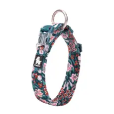 Obroża dla psa Truelove Blossom granatowo-czerwona