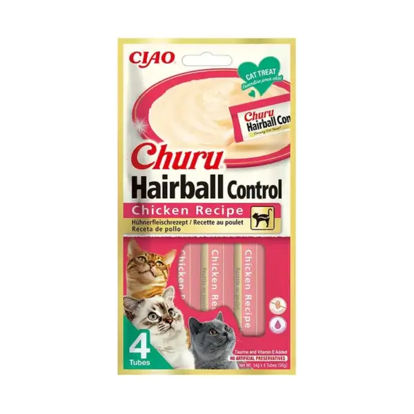 INABA CAT CHURU HAIRBALL CHICKEN