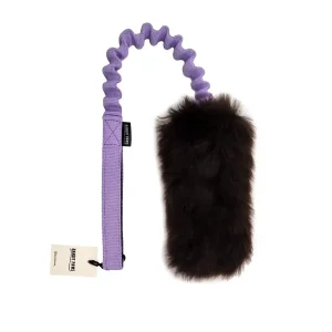 BanditPaws szarpak z owcy z amortyzatorem czarne futro - Wrzos, M