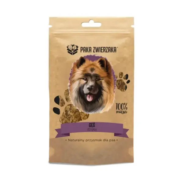 Paka Zwierzaka Stripsy Gęś 100% (70g)