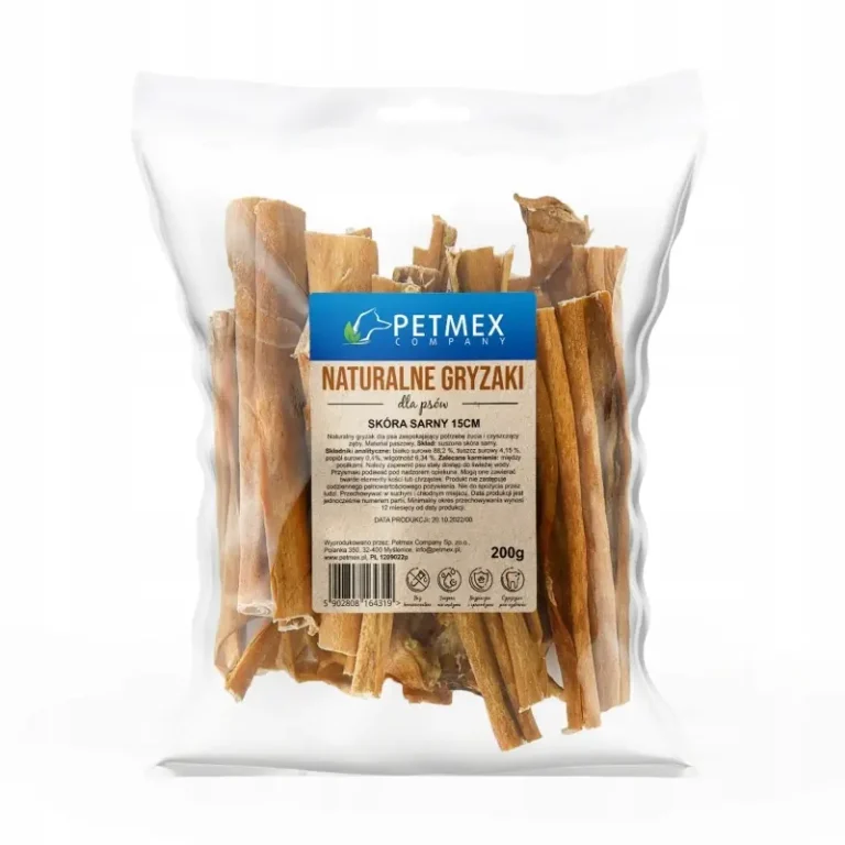 PETMEX-Skora-sarny-gryzak-naturalny-15cm-200g PETMEX-Skora-sarny-gryzak-naturalny-15cm-200g