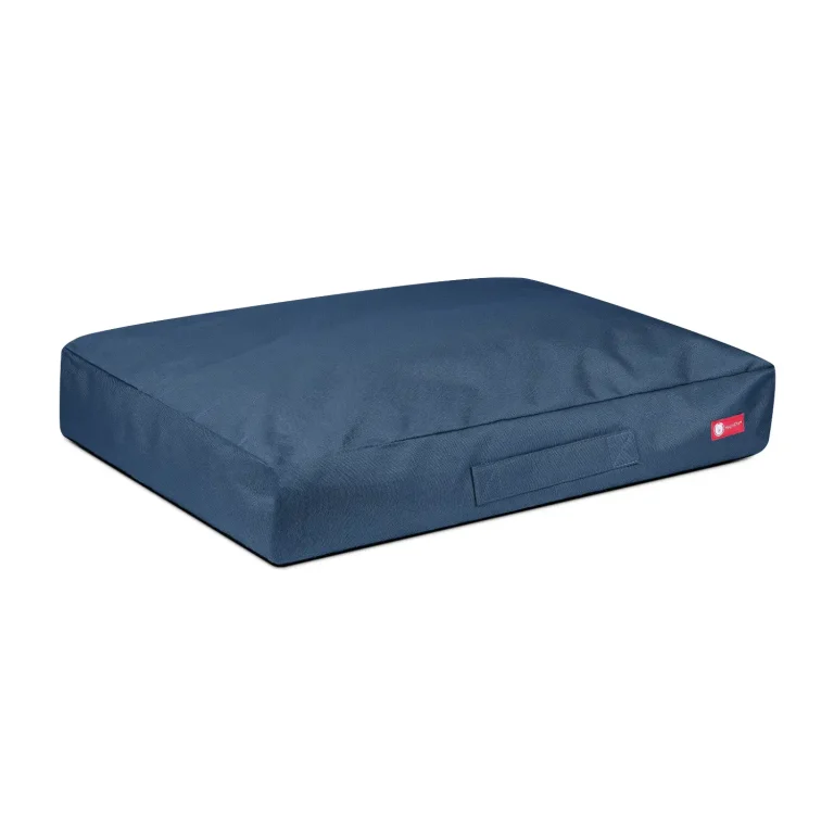 legowisko poducha granatowa bokiem legowisko poducha granatowa bokiem