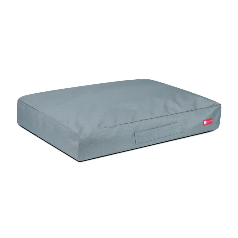 legowisko poducha szara bokiem legowisko poducha szara bokiem