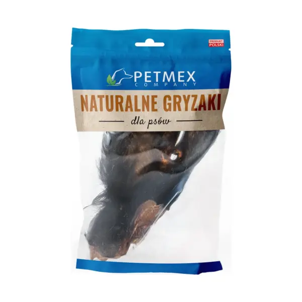 PETMEX – Ucho wołowe z futrem 1 szt.