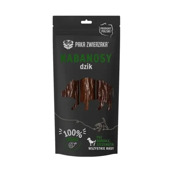 Paka Zwierzaka kabanosy z dzika 3 szt 80g