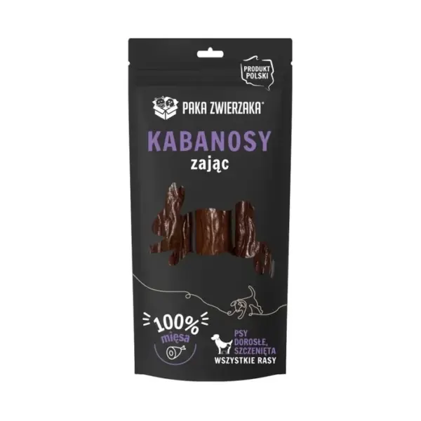 Paka Zwierzaka kabanosy z zająca 3 szt 80g