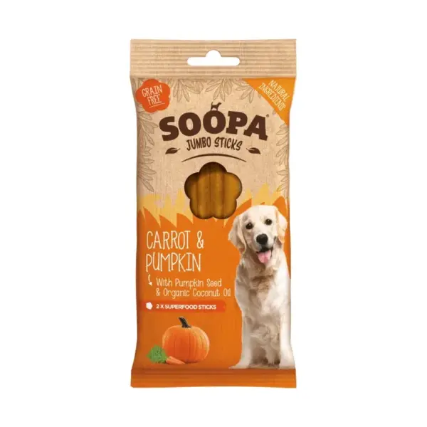 SOOPA Jumbo Dental Sticks Marchewka i Dynia 170g