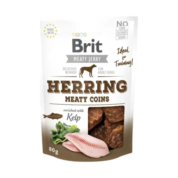 Brit Jerky Herring Meaty Coins 80g
