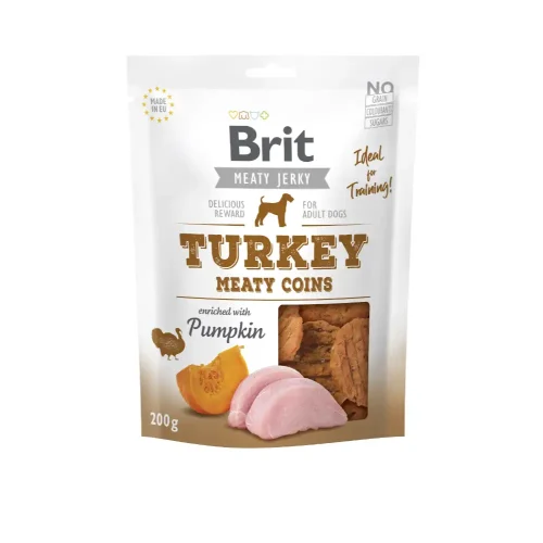 Brit Jerky Turkey Meaty Coins 200g