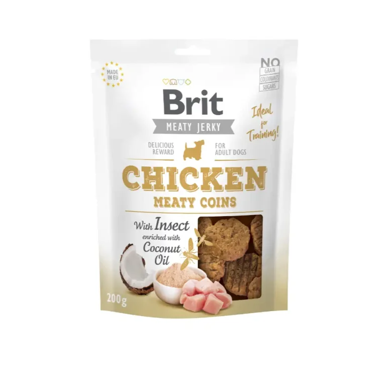 Brit Jerky Chicken With Insect Meaty Coins 200g