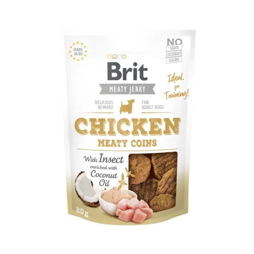 Brit Jerky Chicken With Insect Meaty Coins 80g