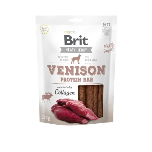 Brit Jerky Venison Protein Bar 200g