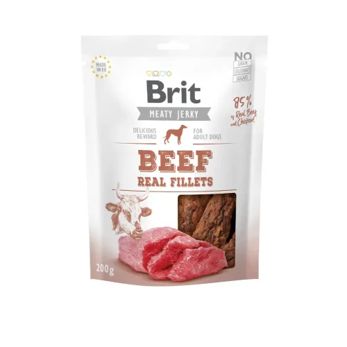 Brit Jerky Beef Fillets 200g