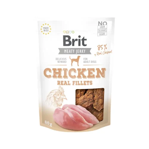 Brit Jerky Chicken Fillets 80g