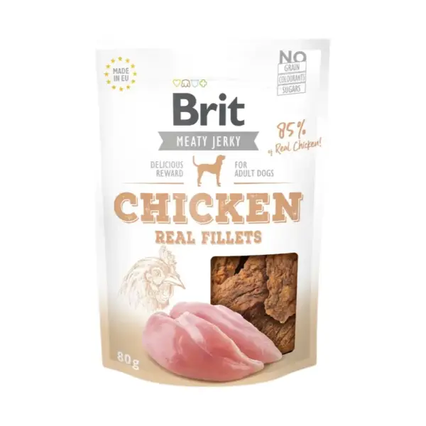 Brit Jerky Chicken Fillets 80g