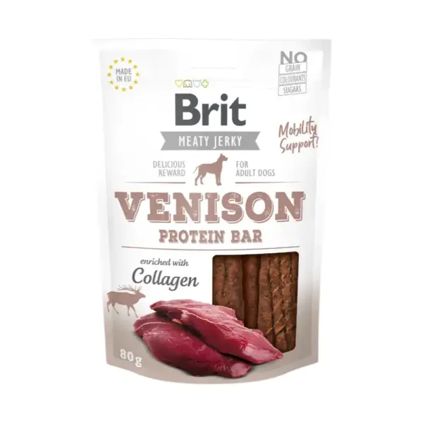 Brit Jerky Venison Protein Bar 80g