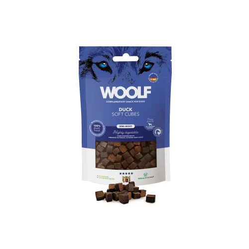 Woolf Soft Cubes Duck Monoprotein 100g