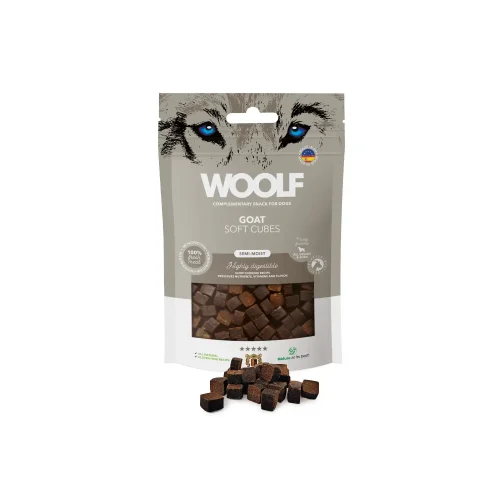 Woolf Soft Cubes Goat Monoprotein 100g