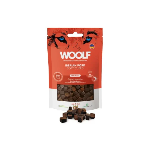 Woolf Soft Cubes Iberian Pork Monoprotein 100g