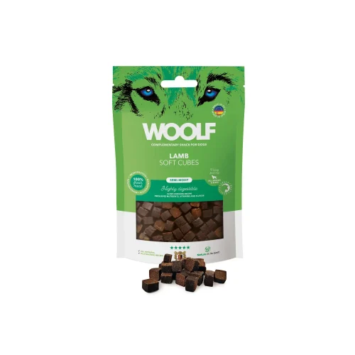 Woolf Soft Cubes Lamb Monoprotein 100g