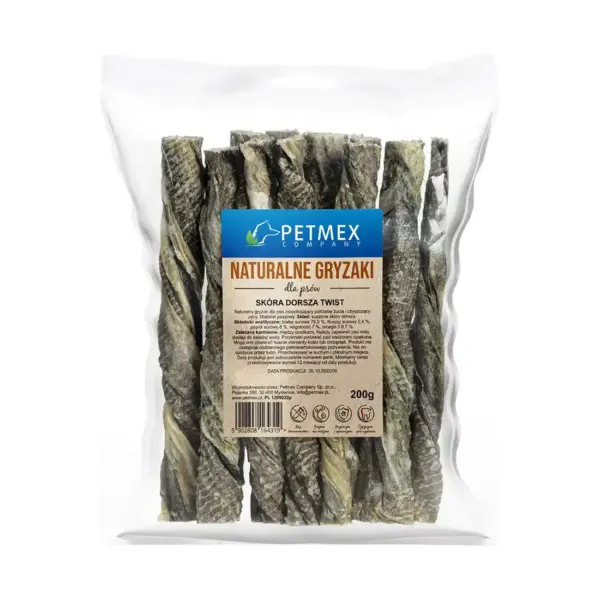 Petmex Skóra dorsza twist dla psa