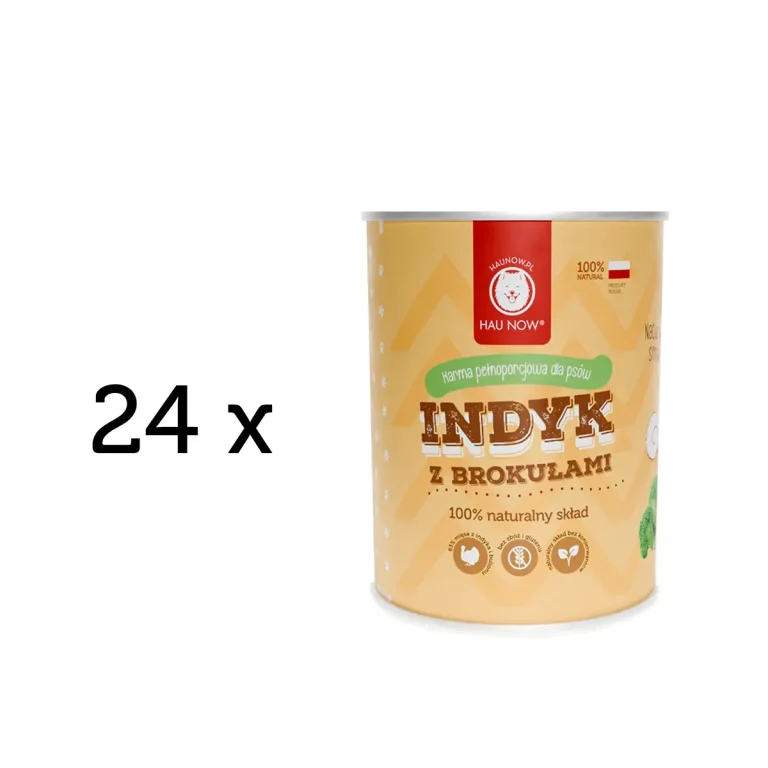 zestaw 24x haunow indyk z brokułami