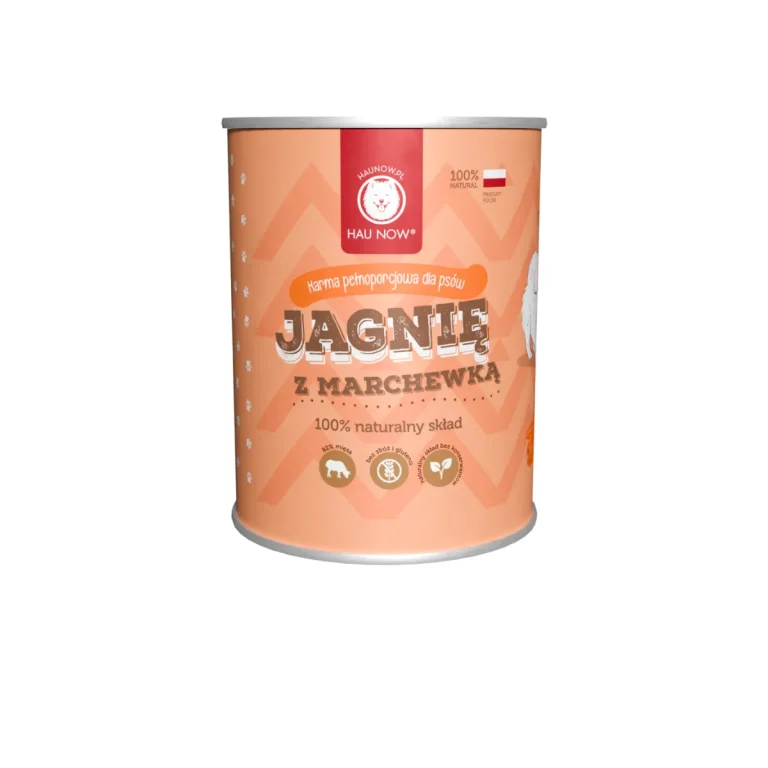 Hau Now Mokra karma monobiałkowa jagniecina z marchewka