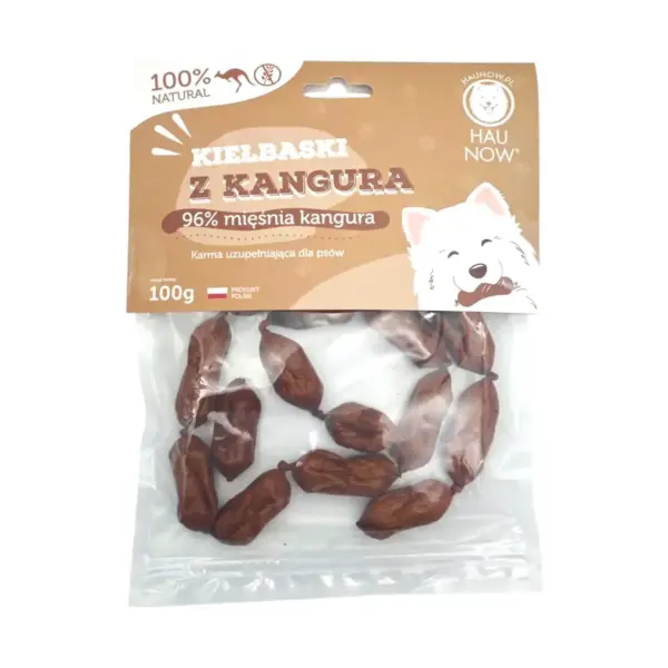 Kiełbaski z kangura dla psa 100g