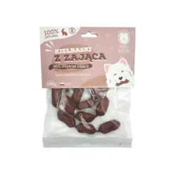 Hau Now – Kiełbaski z zająca dla psa 100g Hau Now – Kiełbaski z zająca dla psa 100g