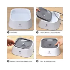 miska niechlapiaca szara - instrukcja