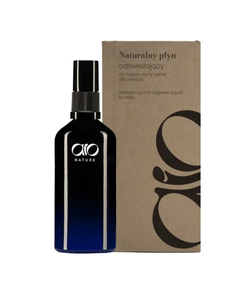 AIO Nature Naturalny płyn odświeżający do higieny jamy ustnej dla zwierząt 100ml