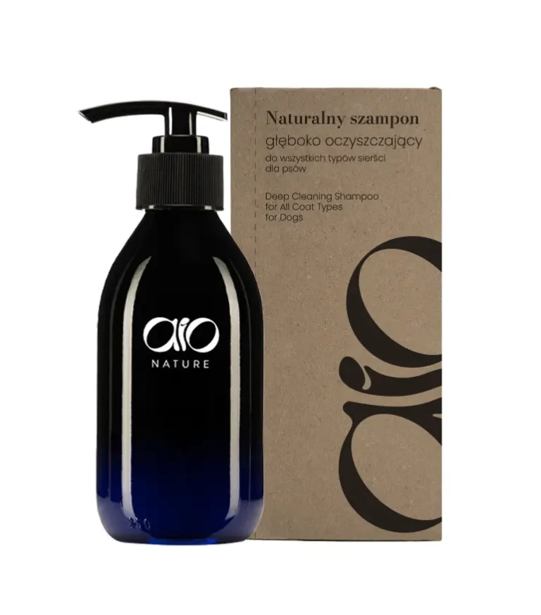 AIO Nature Szampon głęboko oczyszczający do wszystkich typów sierści dla psów 150ml