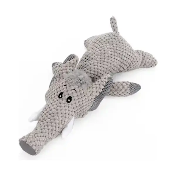 Pluszowy słoń z piszczałką dla psa 40 cm