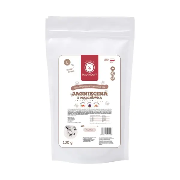 Karma sucha Jagnięcina z marchewką ADULT PRÓBKA 100g L