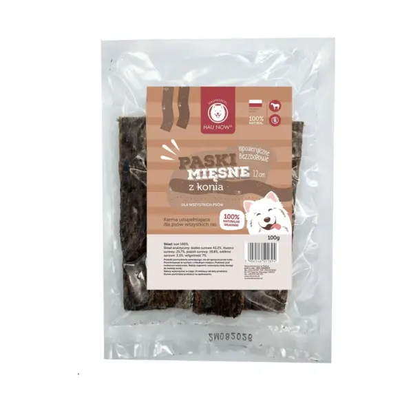 Hau Now Paski mięsne koń 100g