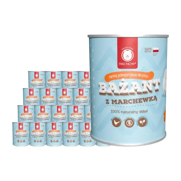 Zestaw 24 x bażant z marchewką 400g
