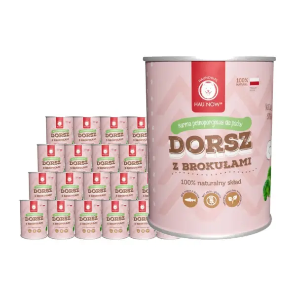 Zestaw 24 x dorsz z brokułami 400g