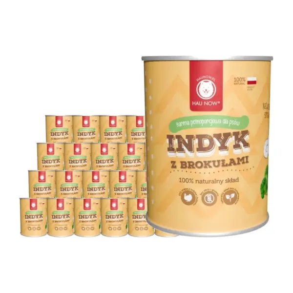Zestaw 24 x Indyk z brokułami 400g