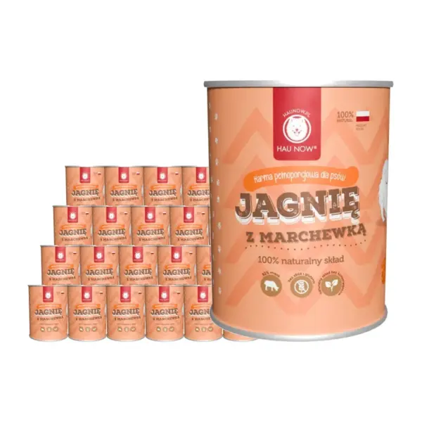 Zestaw 24 x jagnięcina z marchewką 400g