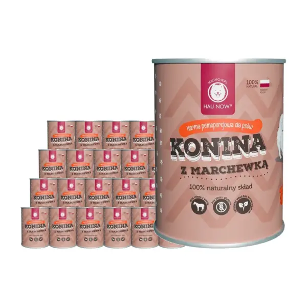 Zestaw 24 x konina z marchewką 400g