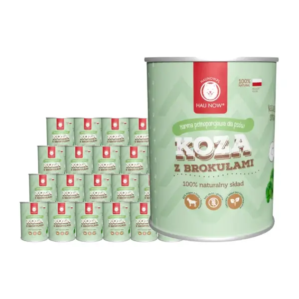 Zestaw 24 x Koza z brokułami 400g