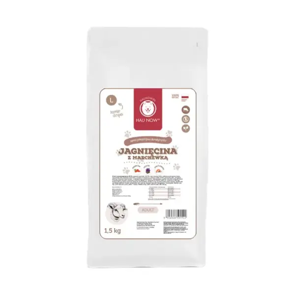 Karma sucha Jagnięcina z marchewką ADULT 1.5kg L