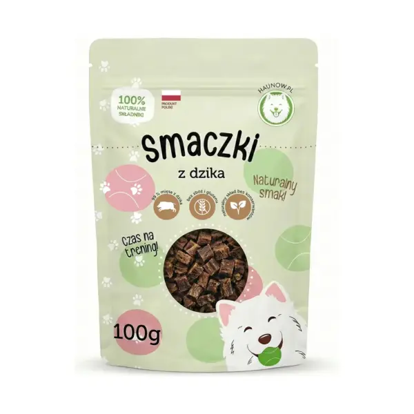 Smaczki z dzika dla psa 100g