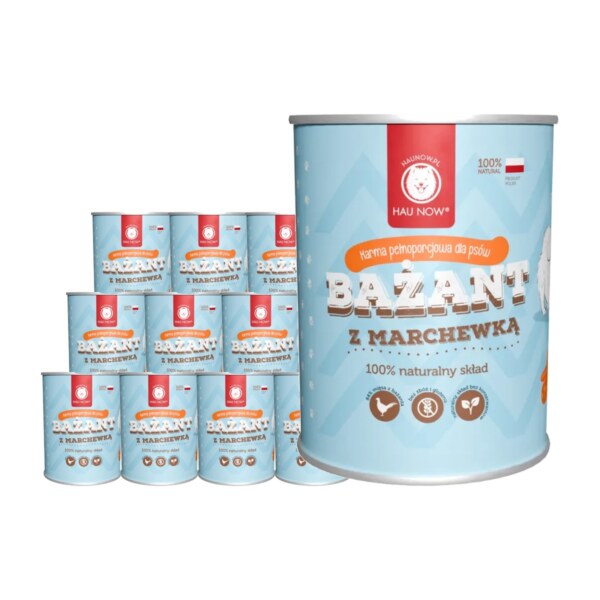 Zestaw 12 x bażant z marchewką 400g