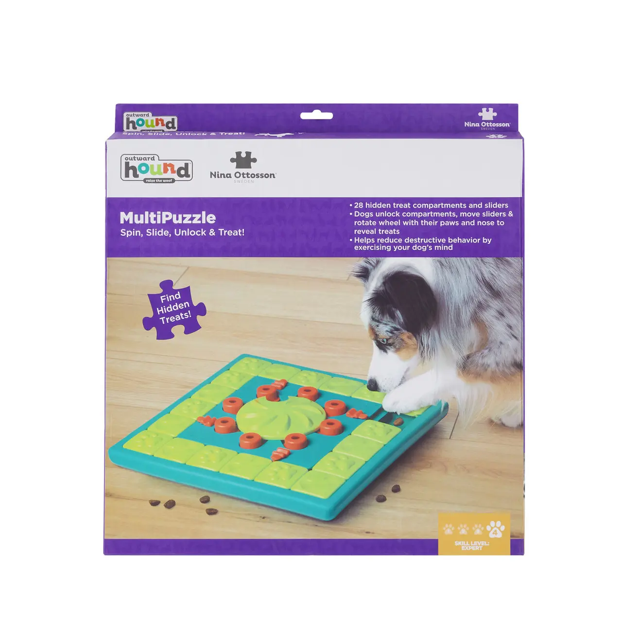 Nina Ottosson Dog MultiPuzzle łamigłówka dla psa Nina Ottosson Dog MultiPuzzle, opakowanie lub wymiary